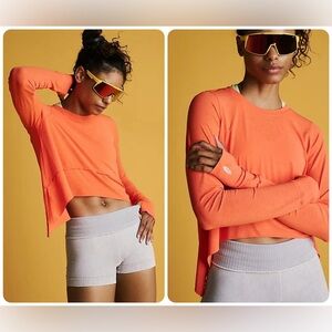 NWT FP Movement by Free People Tempo Long Sleeve Tee - Heatwave